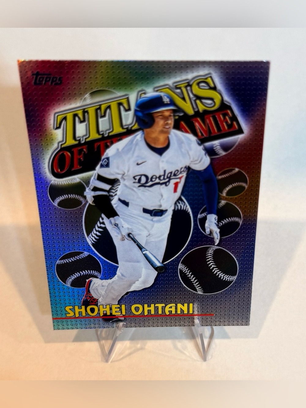 2026 Topps # TOG-1 Shohei Ohtani Dodgers Baseball Card . Titans of the Game P/ D